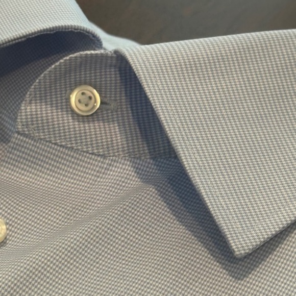 Thomas Mason from Proper Cloth Custom Non-Iron Shirt-Houndstooth 2025 sz 20.6 - Picture 1 of 5